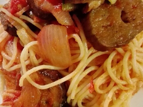 子供にも人気！野菜のトマトソースパスタ